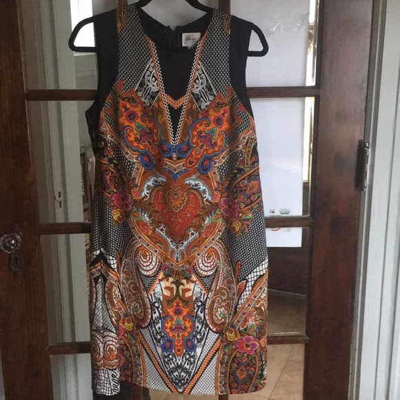 BEIGE BY ECI 👗 DRESS VIBRANT FALL COLOr - Picture 1 of 7